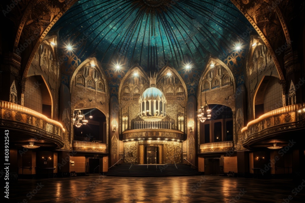 The Jazz Age Reimagined: An Image of a Bustling Art Deco Dance Hall ...