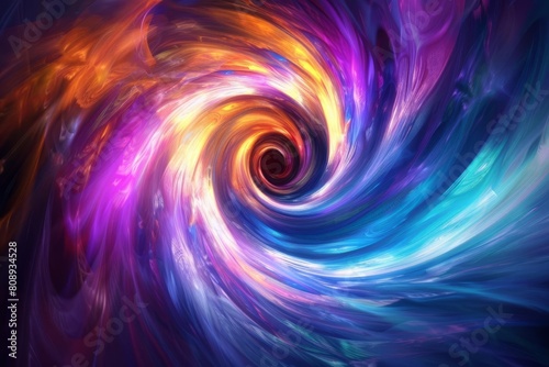 abstract fractal patterns swirling in imaginative vortex colorful digital art background