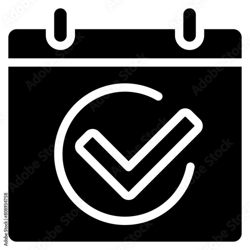 Check Mark Calendar Icon