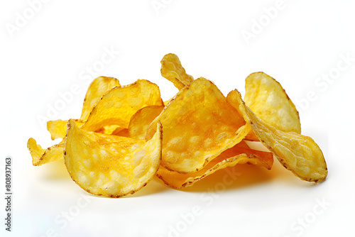 Highlighting Crispy Golden Potato Chips - An Invitation to Deliciousness