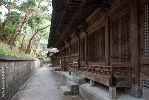 View of the traditional Korean house