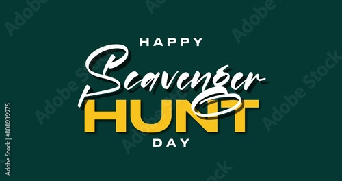 Scavenger Hunt Day Holiday Concept National Video
