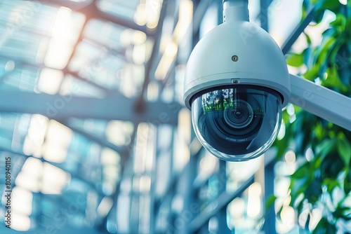 cctv security camera monitors office outdoor area surveillance technology deters potential criminals stock photography photo