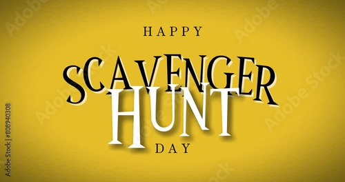 Scavenger Hunt Day Holiday Concept National Video