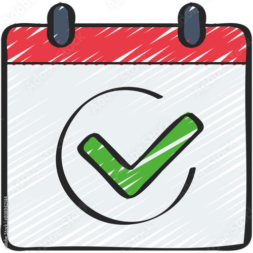 Check Mark Calendar Icon