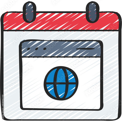 Website Launch Calendar Icon