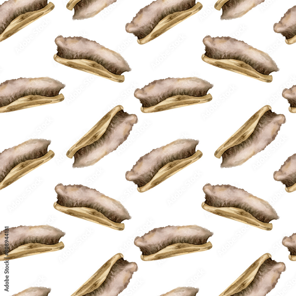 Zero waste shoe brush seamless pattern. Watercolor background for cleaning company, shoe shop, eco friendly cleaning equipment . Pet shop design. Wooden handle brush Zero waste shoe brush seamless pattern. Watercolor background for cleaning company, shoe shop, eco friendly cleaning equipment . Pet shop design. Wooden handle brush