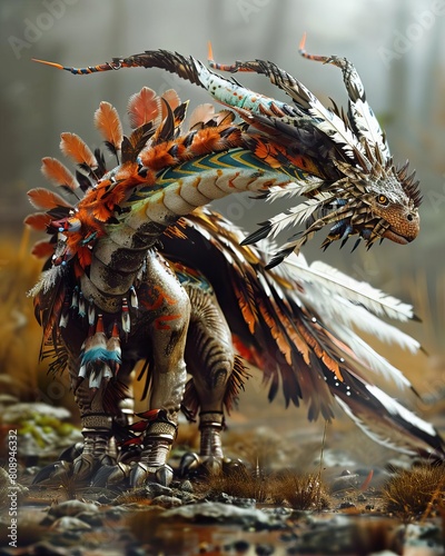 The powerful and majestic feathered dragon is a force to be reckoned with
