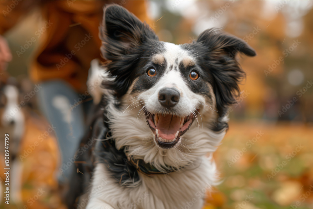 An energetic border collie plays fetch with a teenager in the backyard.. AI generated. An energetic border collie plays fetch with a teenager in the backyard.. AI generated.