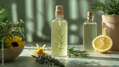 Get a set of natural liquid soaps without branding in a simple packaging, Generated by AI
