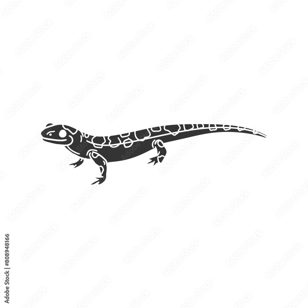 Spotted Salamander Icon Silhouette Illustration. Animals Vector Graphic Pictogram Symbol Clip Art. Doodle Sketch Black Sign. Spotted Salamander Icon Silhouette Illustration. Animals Vector Graphic Pictogram Symbol Clip Art. Doodle Sketch Black Sign.