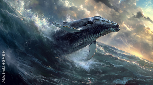 Whale in the sea © Ali