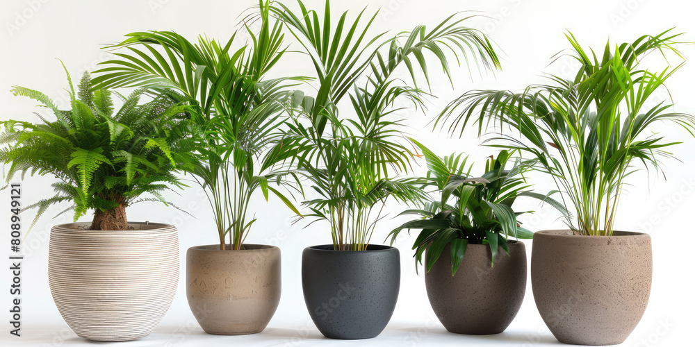 Assortment of potted plants of different sizes and shapes. Different types of home plants background. Assortment of potted plants of different sizes and shapes. Different types of home plants background.