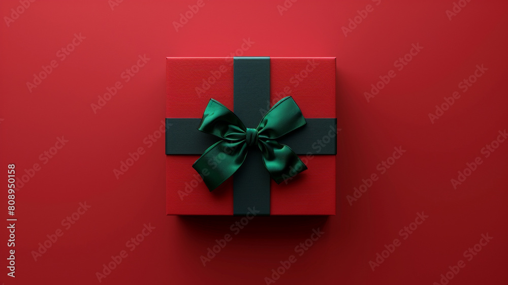 gift box on red background gift box on red background