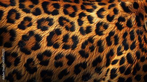 Animal print textile texture. - Leopard fur background