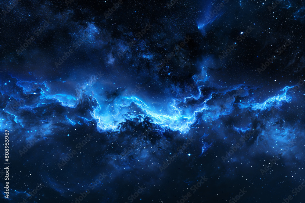 a blue galaxy with a black background a blue galaxy with a black background