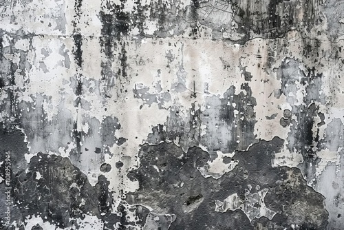 grungy grey cement wall texture with black and white abstract design background photo