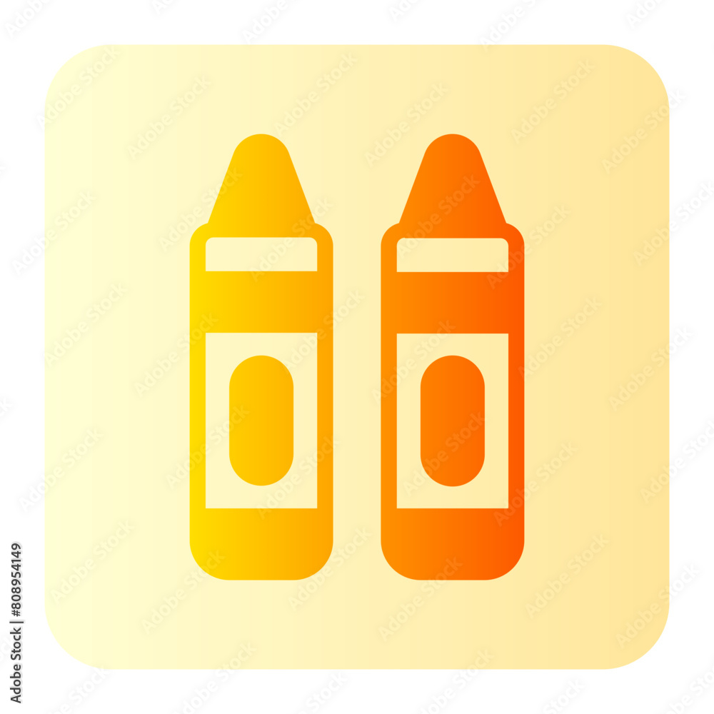 crayon gradient icon crayon gradient icon