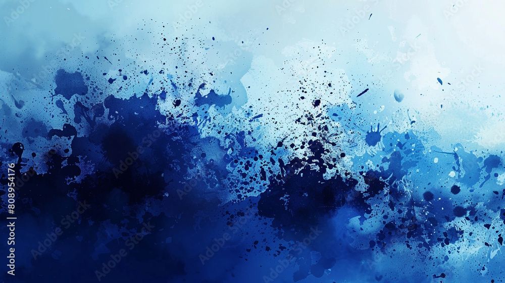 Dynamic abstract wallpaper with gradient splashes from indigo to powder blue