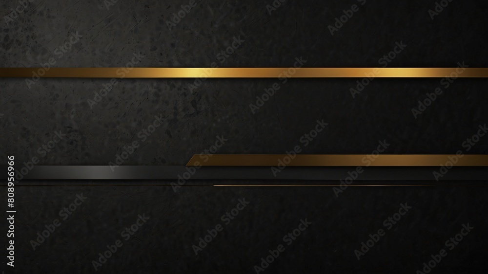 Clean and tidy dark metal background gold glow