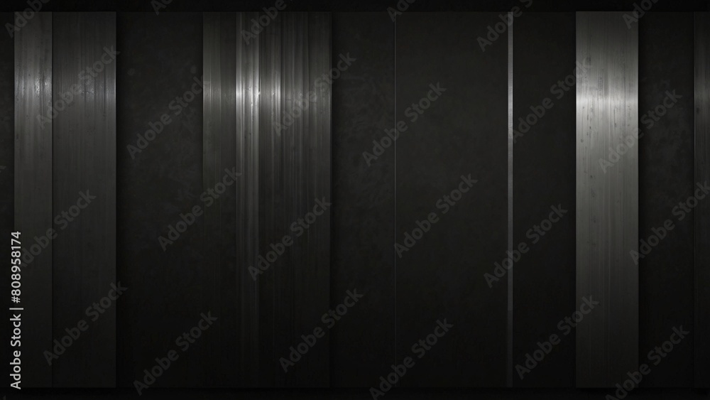 Clean and tidy dark metal background silver glow