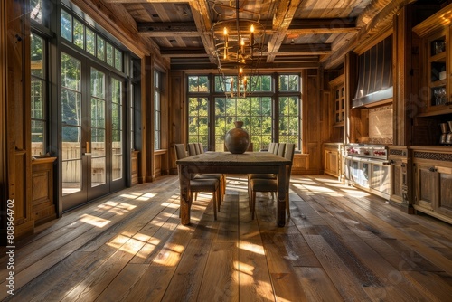 Cozy Living Room Interior with Rustic Oak Flooring and Elegant Sofas © Bernardo