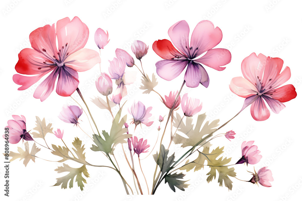 Pink flowers in a bouquet. Pink flowers in a bouquet.