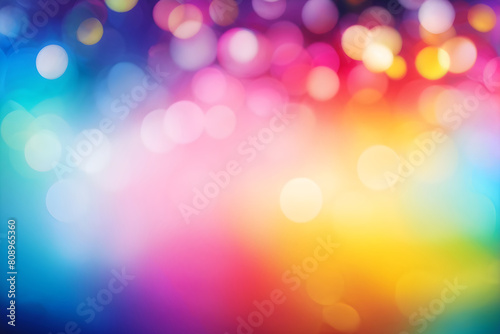 Rainbow Bokeh. A colorful bokeh effect great for party invitations, or colorful posters