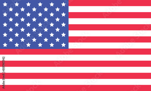 American flag USA design. united states flag. Rendered USA flag. the USA national flag, national symbol of united states of America