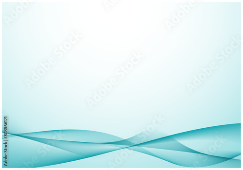 デジタルテクノロジーのウェーブ背景3緑色