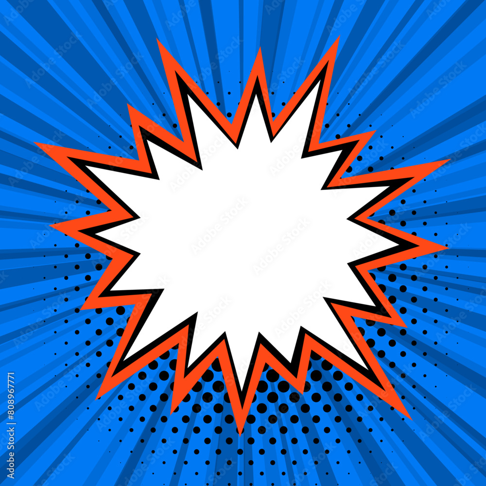 Comic Style Burst Banner Comic Style Burst Banner