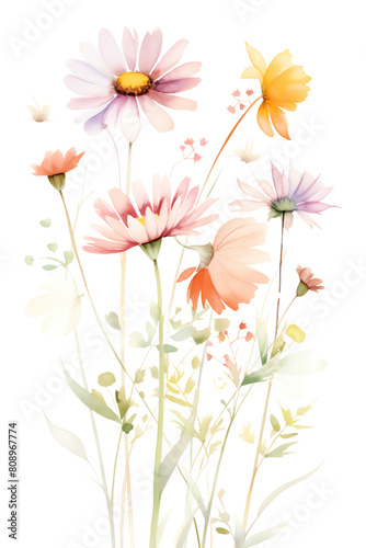 The image shows a bouquet of colorful flowers © Krungpol