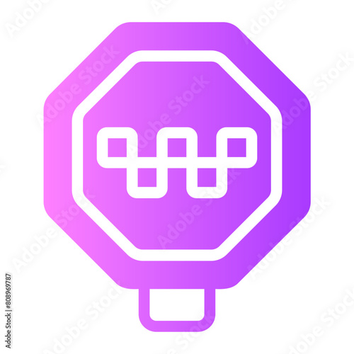 taxi gradient icon