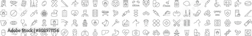 Veterinarian, Doctor, Healthcare Minimalistic Editable Strokes. Simple Illustrations for web sites, apps, design, banners and other purposes