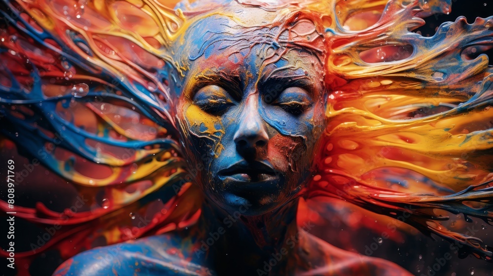 Fotografie Navigating surreal metaphysical dreamscape