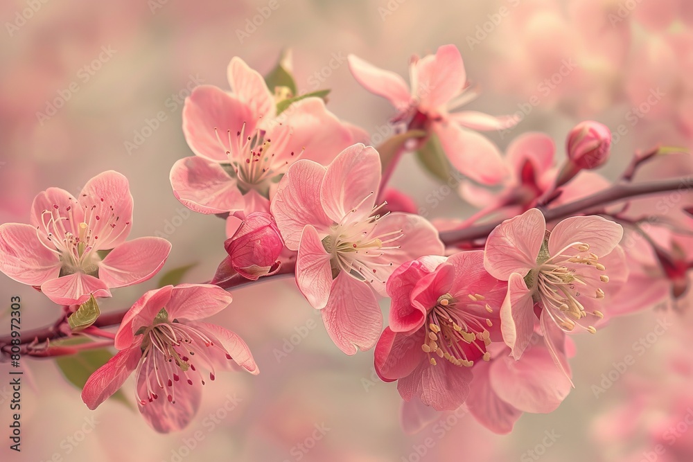 Spring summer border template floral background. Light air delicate artistic image, free space.
