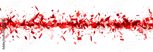 Red Confetti Storm Banner