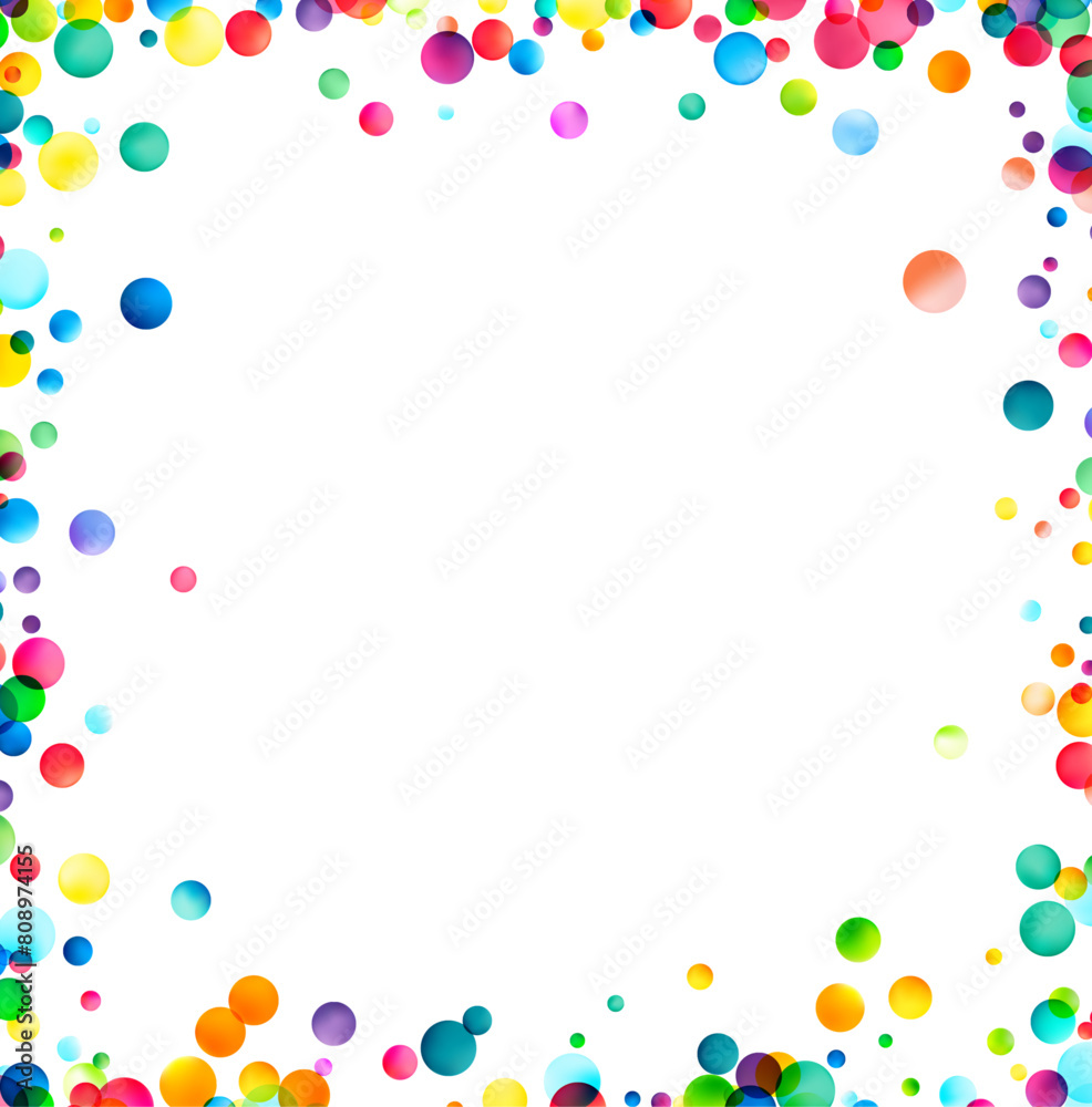 Bubbly Frame on White Bubbly Frame on White