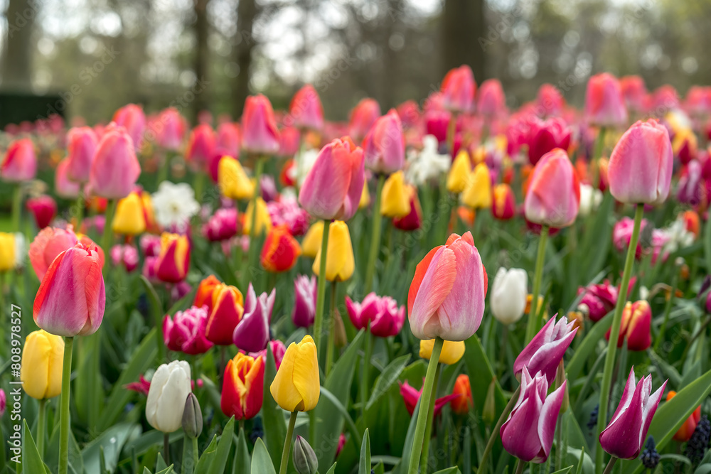 Jardin botanique aux tulipes de Keukenhof , à Lisse aux Pays-Bas Jardin botanique aux tulipes de Keukenhof , à Lisse aux Pays-Bas