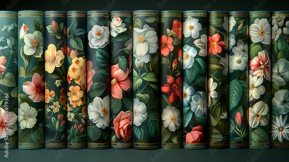 Classic popular floral coloring book