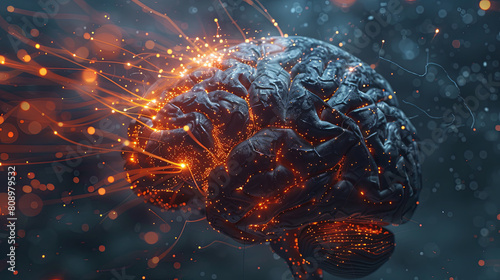 Human Brain with AI Neural Network 5 photo