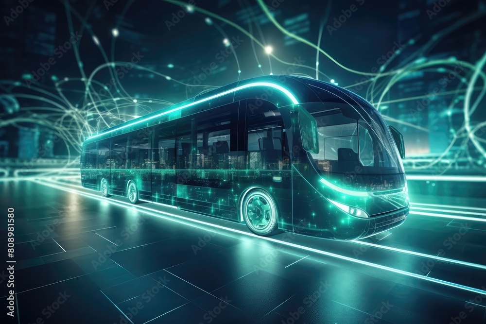 high speed public bus sci fi tech innovation