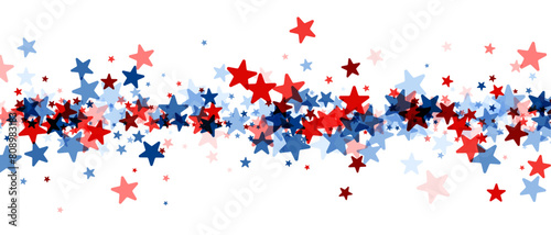 Festive Patriotic Stars Banner