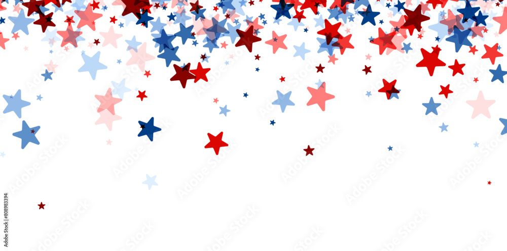 Falling Stars in Red, White, and Blue Falling Stars in Red, White, and Blue