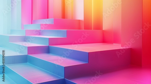 Color Gradients Brand Identity  A photo showcasing the use of color gradients in brand identity
