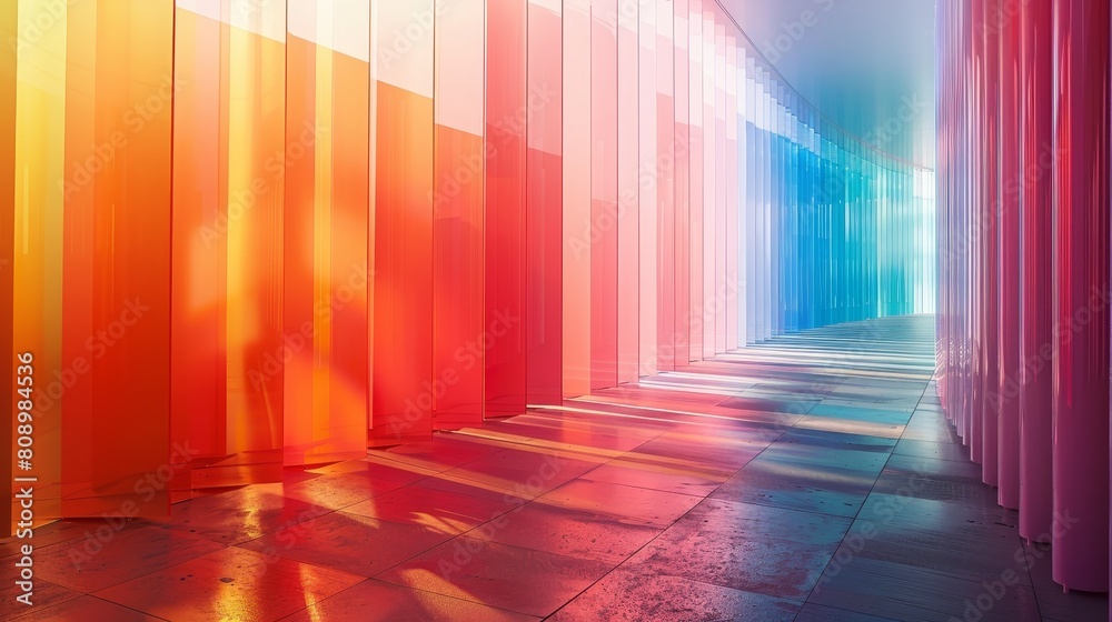Color Gradients Graphic Design: A photo illustrating the use of color gradients in graphic design
