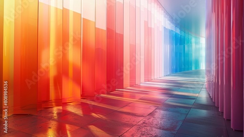 Color Gradients Graphic Design  A photo illustrating the use of color gradients in graphic design