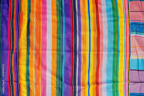 Colorful Harmony: Vibrant Mexican Textile Patterns