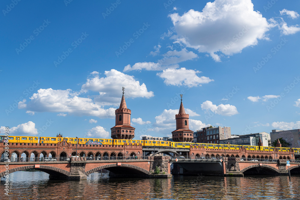 Oberbaumbrücke in Berlin on a sunny day