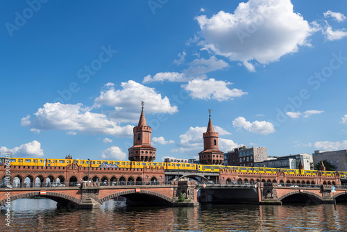 Oberbaumbrücke in Berlin on a sunny day photo